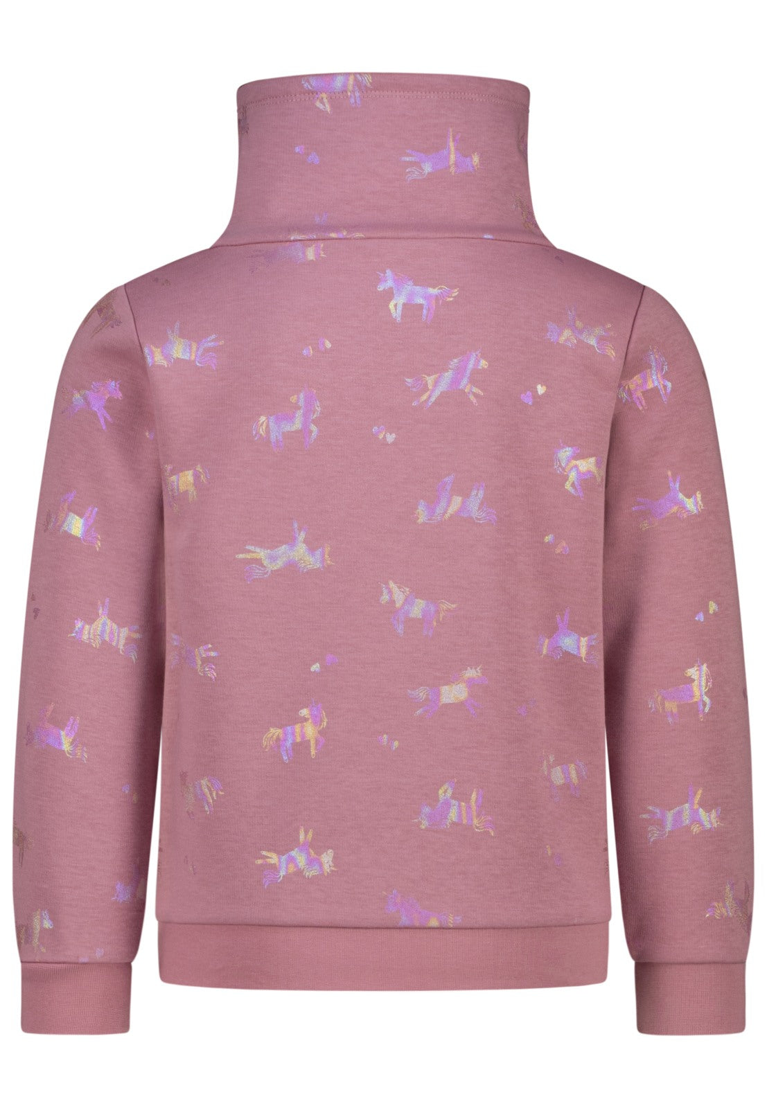 Salt and Pepper Thermo Sweatshirt mit glänzendem Einhorn Print für Mädchen