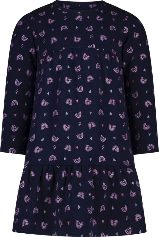 Salt and Pepper Thermo Kleid mit glitzerndem Regenbogen Print für Mädchen