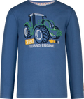 Salt and Pepper Langarmshirt mit Traktor 3D Stickerei für Jungen