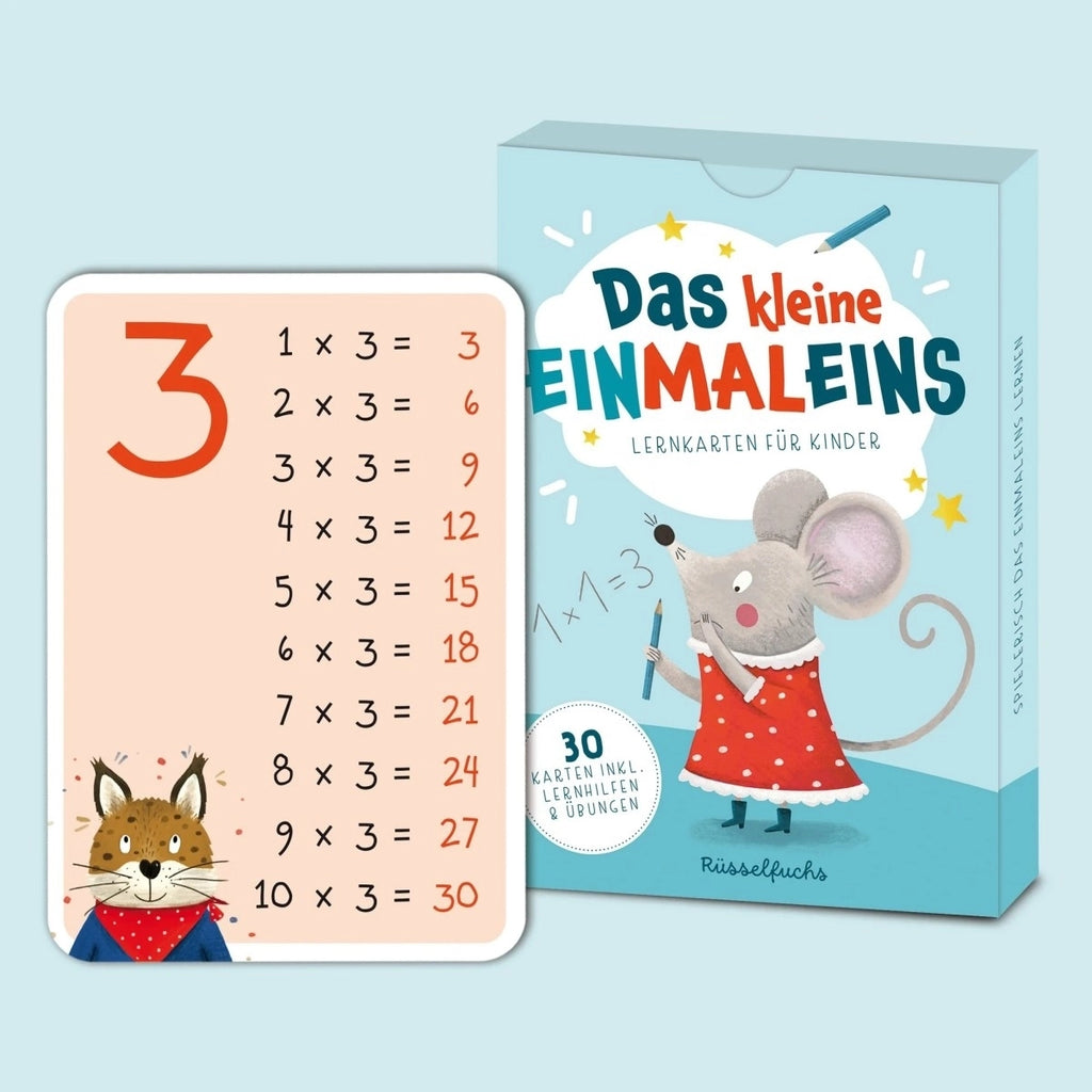 Rüsselfuchs Lernkarten für Kinder "Das kleine Einmaleins"