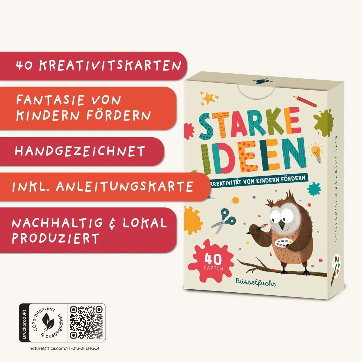 Kreativitätskarten für Kinder "Starke Ideen"