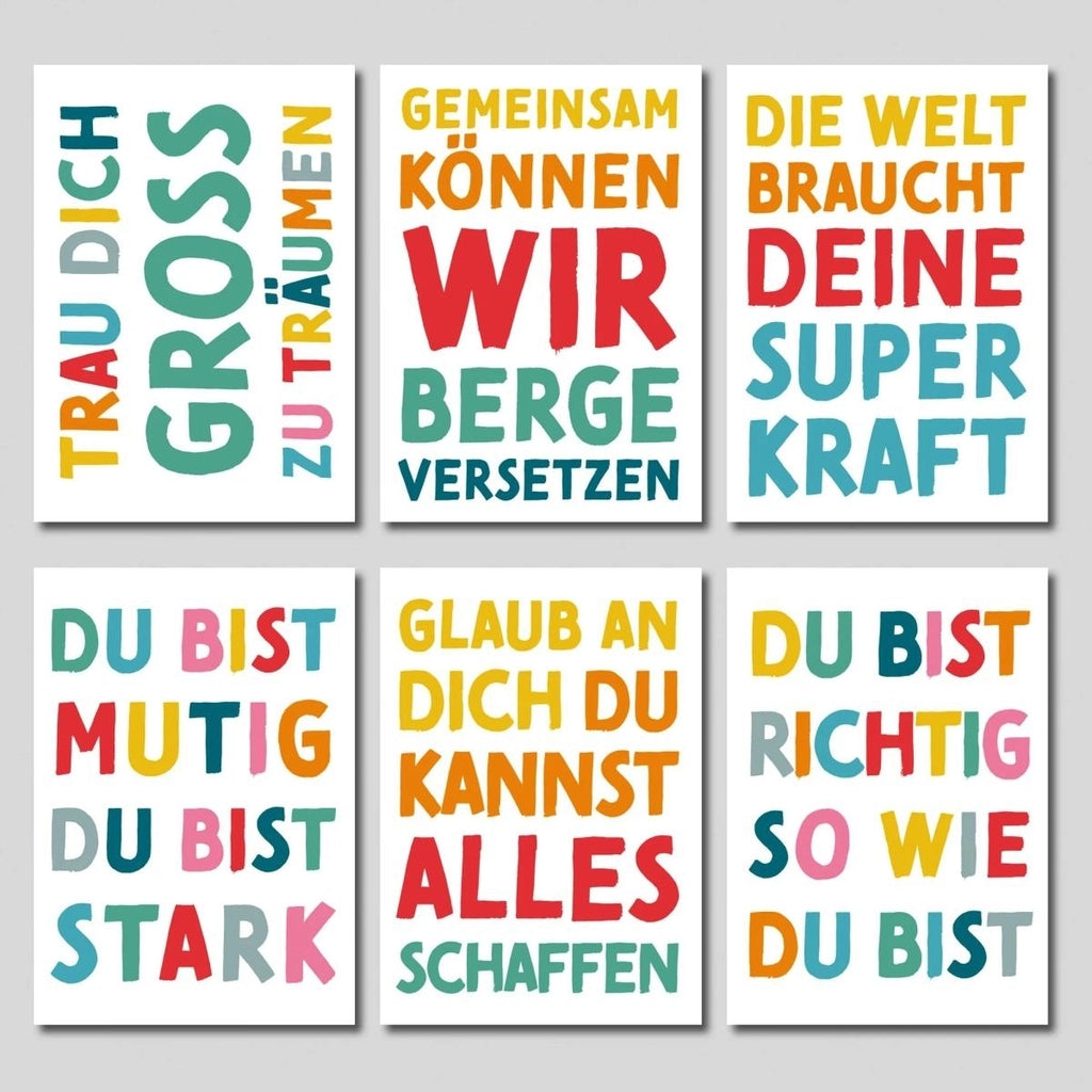 Rüsselfuchs Postkarten-Set "Mutmacher Postkarten weiß" (15 x 2 St.)