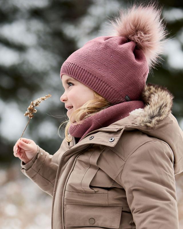 Maximo KIDS GIRL-Mütze, Pompon