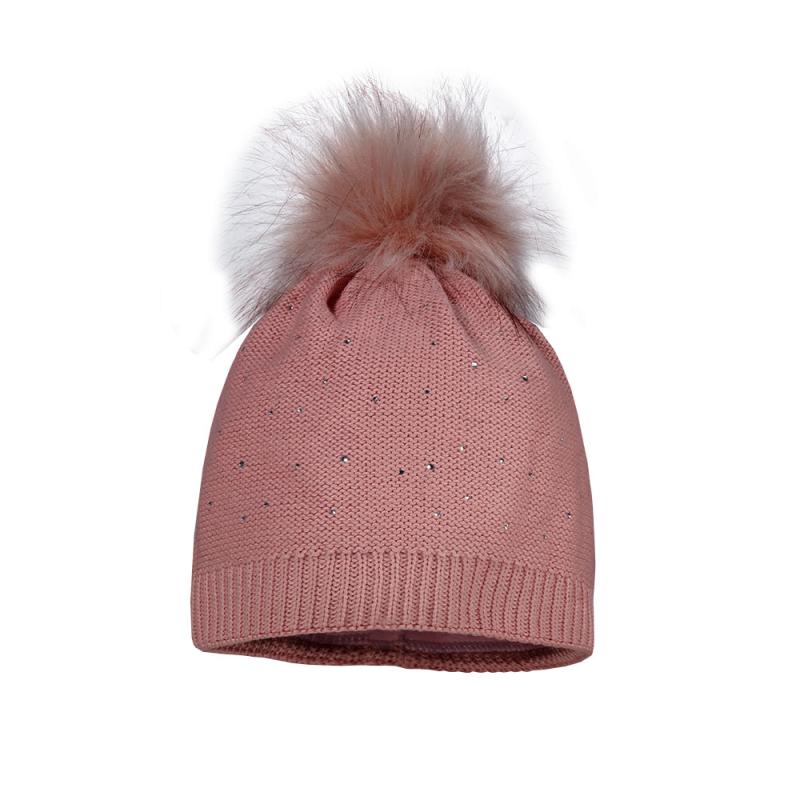Maximo KIDS GIRL-Mütze, Pompon