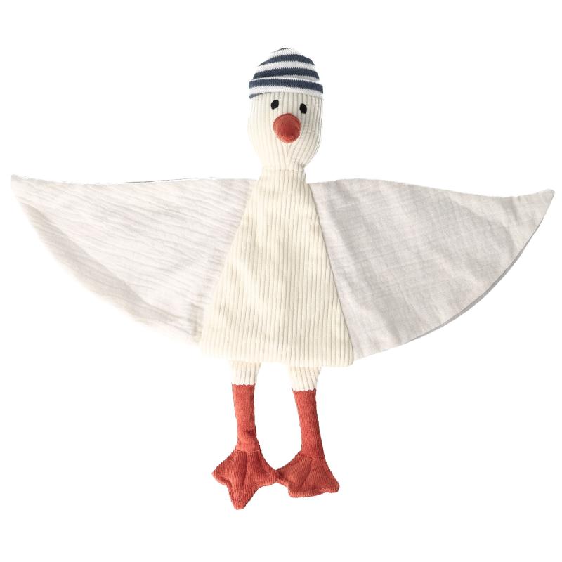 Maximo Kuscheltuch Möwe, Cord mit