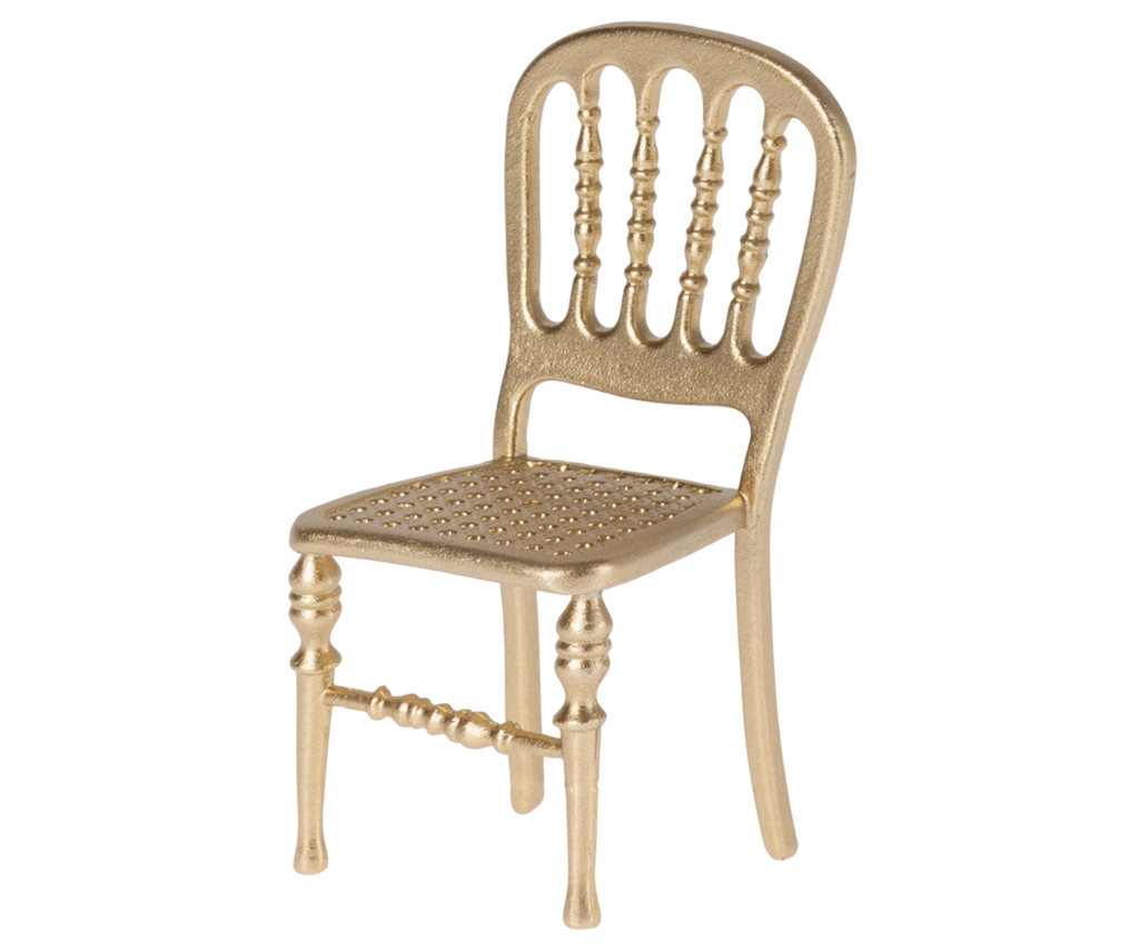 Maileg Stuhl, Maus – Goldfarben