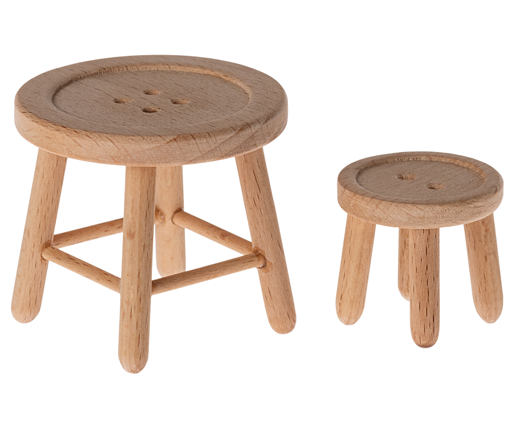 Maileg Tisch und Hocker Set, Maus