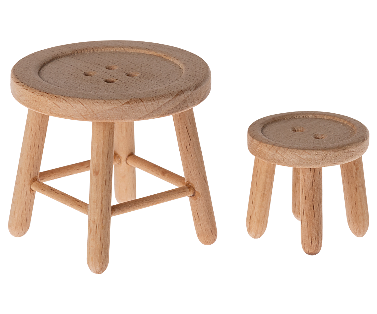 Maileg Tisch und Hocker Set, Maus