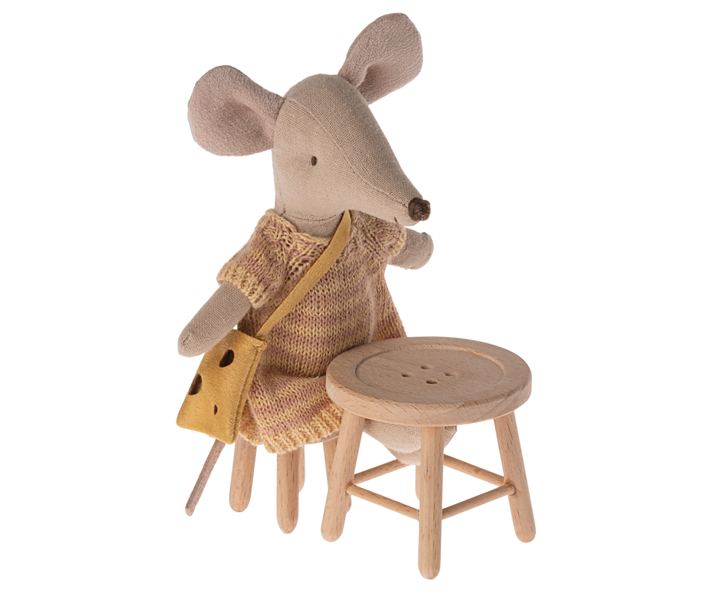 Maileg Tisch und Hocker Set, Maus