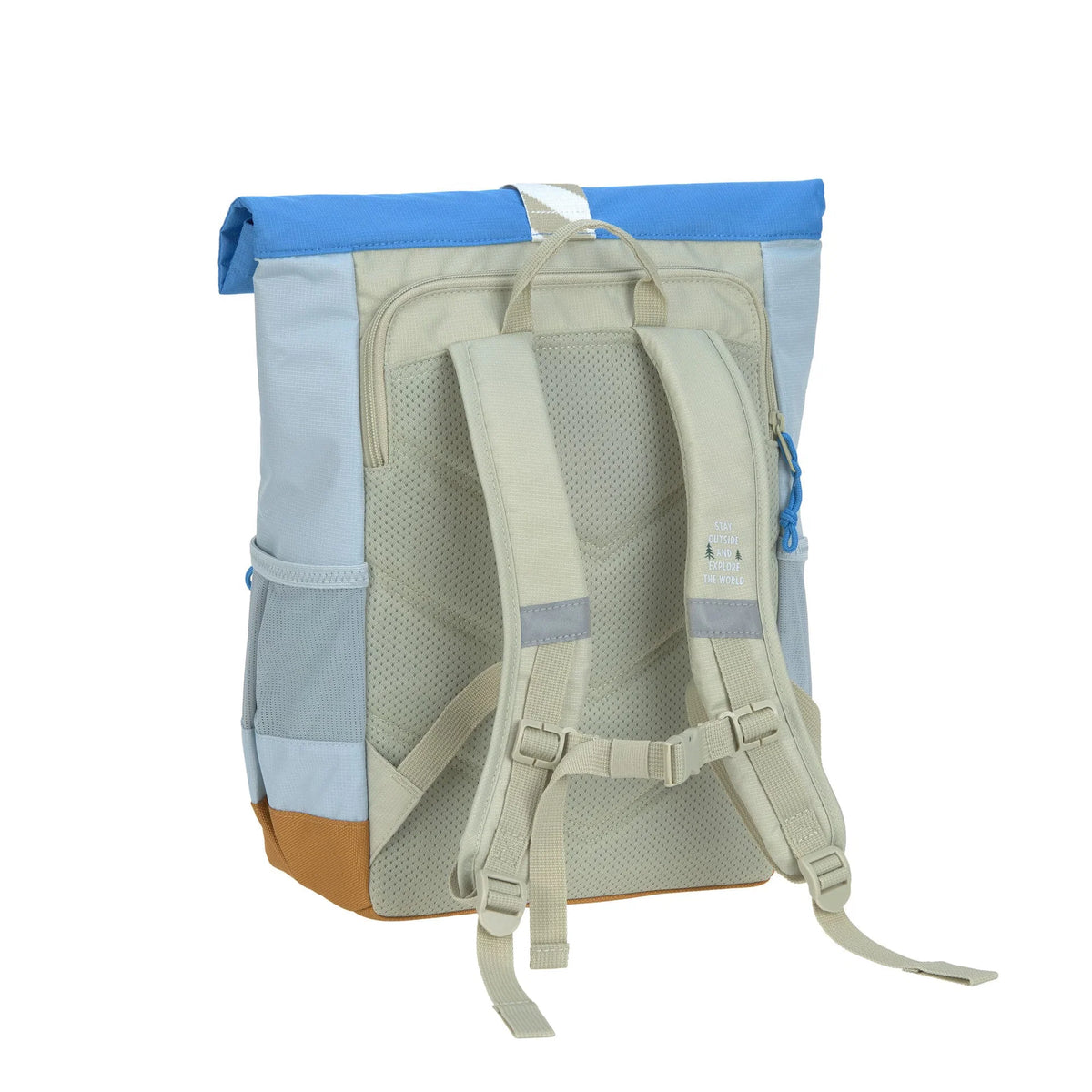 Lässig Kinderrucksack Rolltop - Sunny Explorer, Grün Blau
