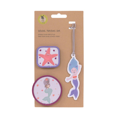Anhänger & Patches - Schul Set Unique, Meerjungfrau