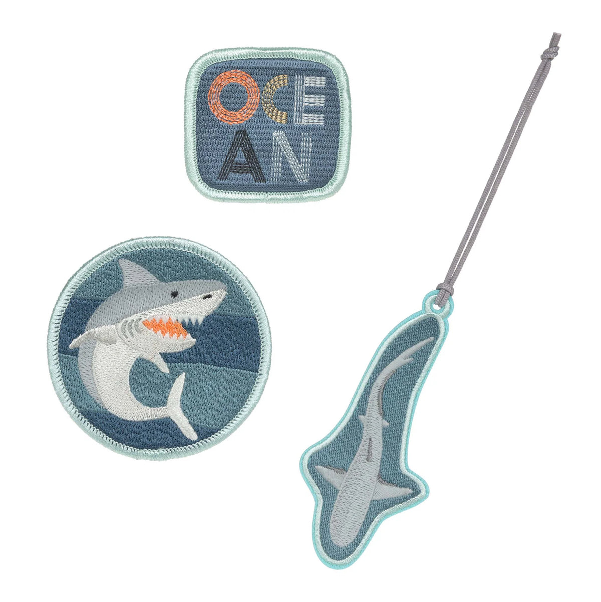 Lässig Anhänger & Patches - Schul Set Unique, Shark (Ocean Edition)