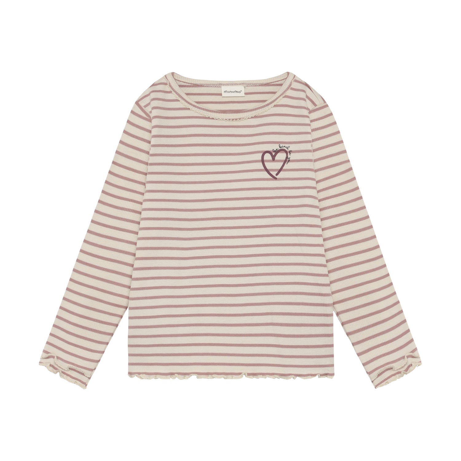 Minymo T-Shirt Langarmshirt Y/D Rib