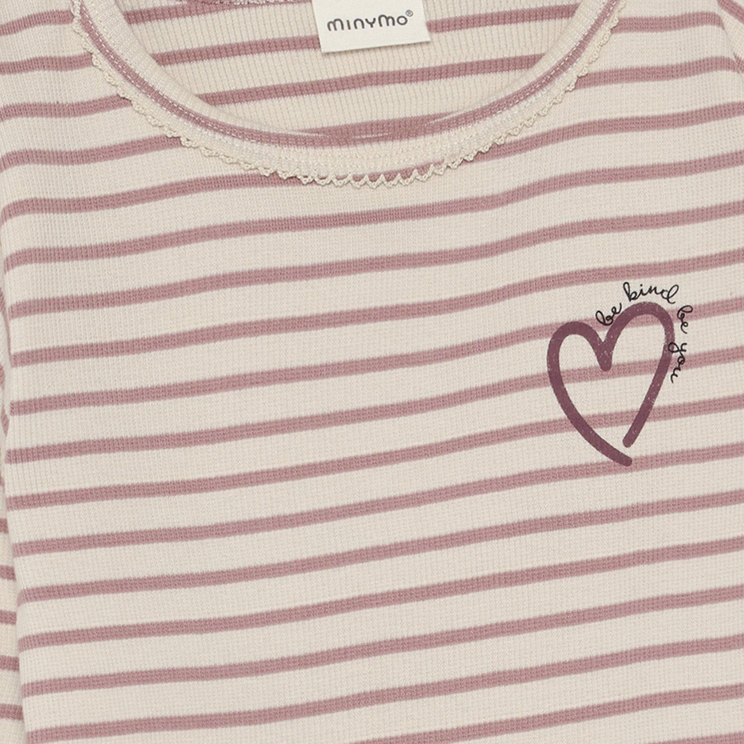Minymo T-Shirt Langarmshirt Y/D Rib