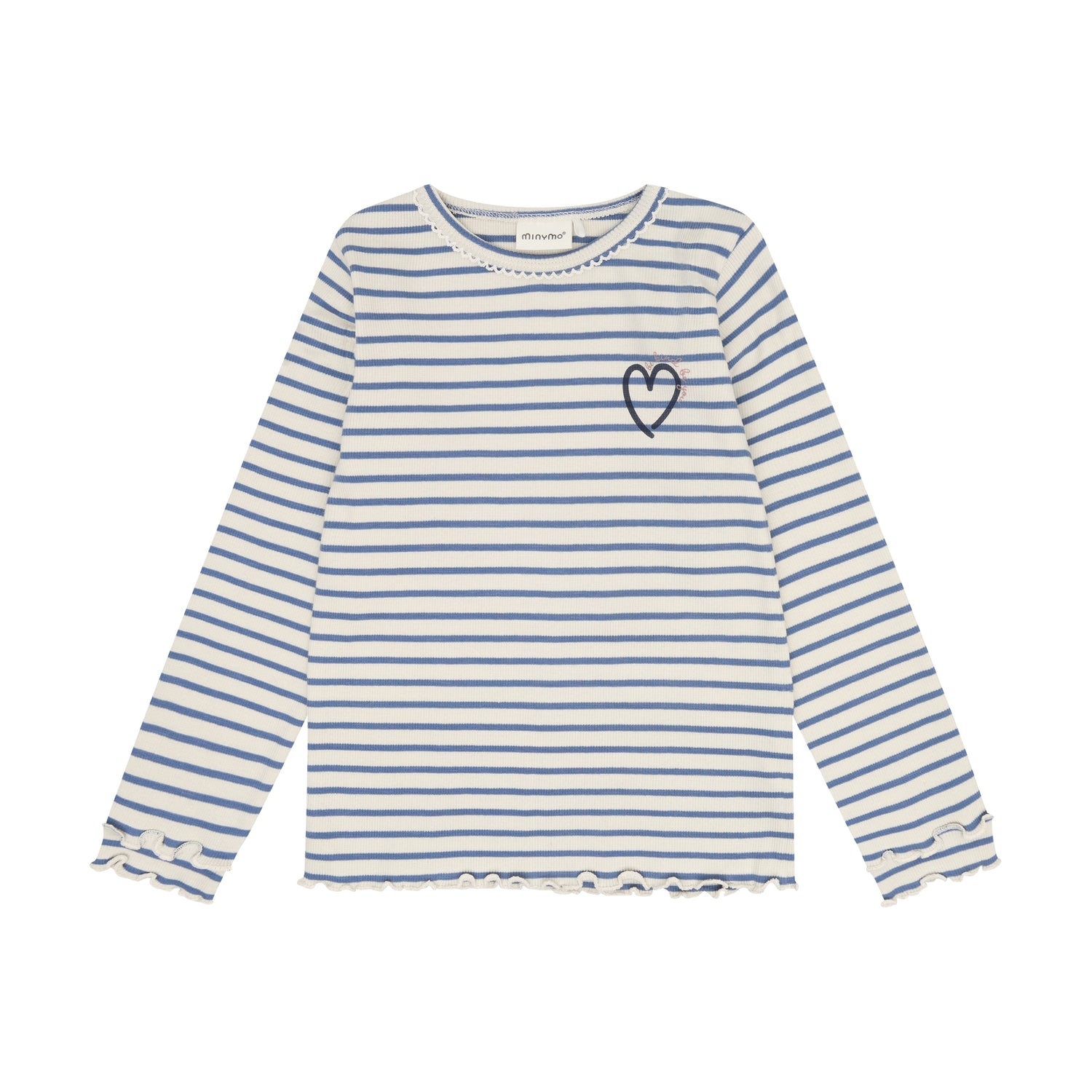 Minymo T-Shirt Langarmshirt Y/D Rib