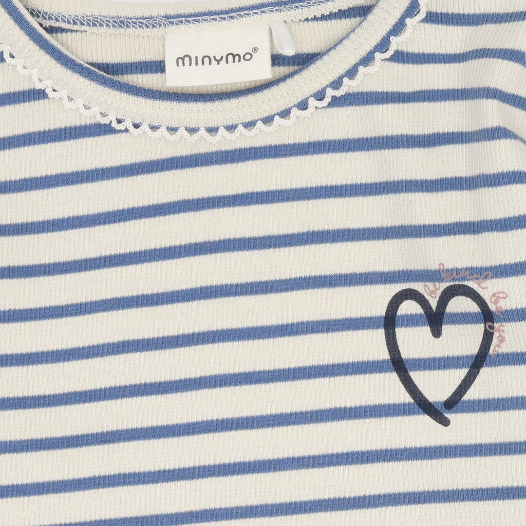 Minymo T-Shirt Langarmshirt Y/D Rib