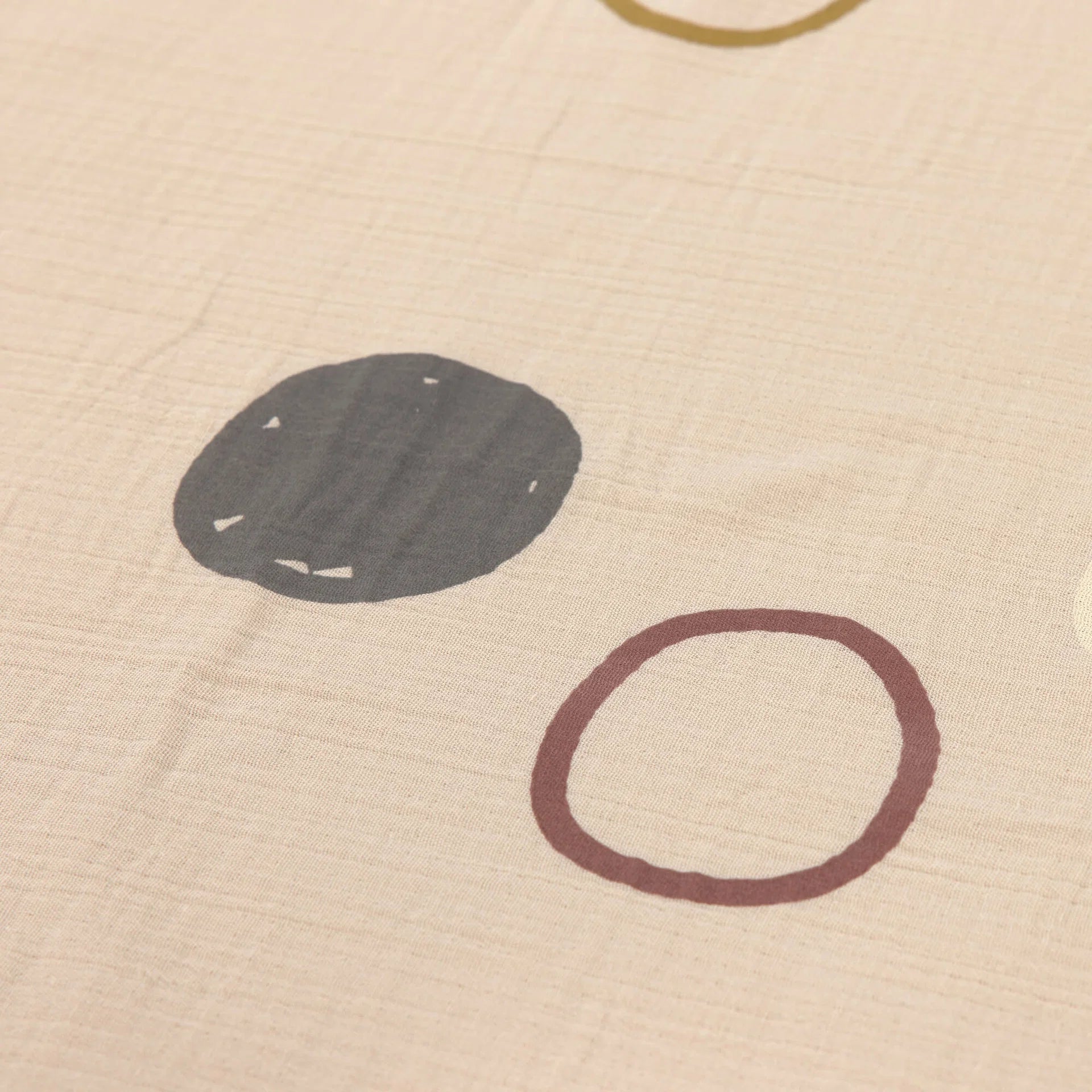 Lässig Babydecke - Bio Baumwolle, Circles, Weiß