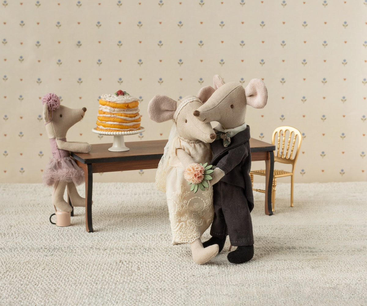 Maileg Hochzeitsmäuse Paar in Box, Mama und Papa