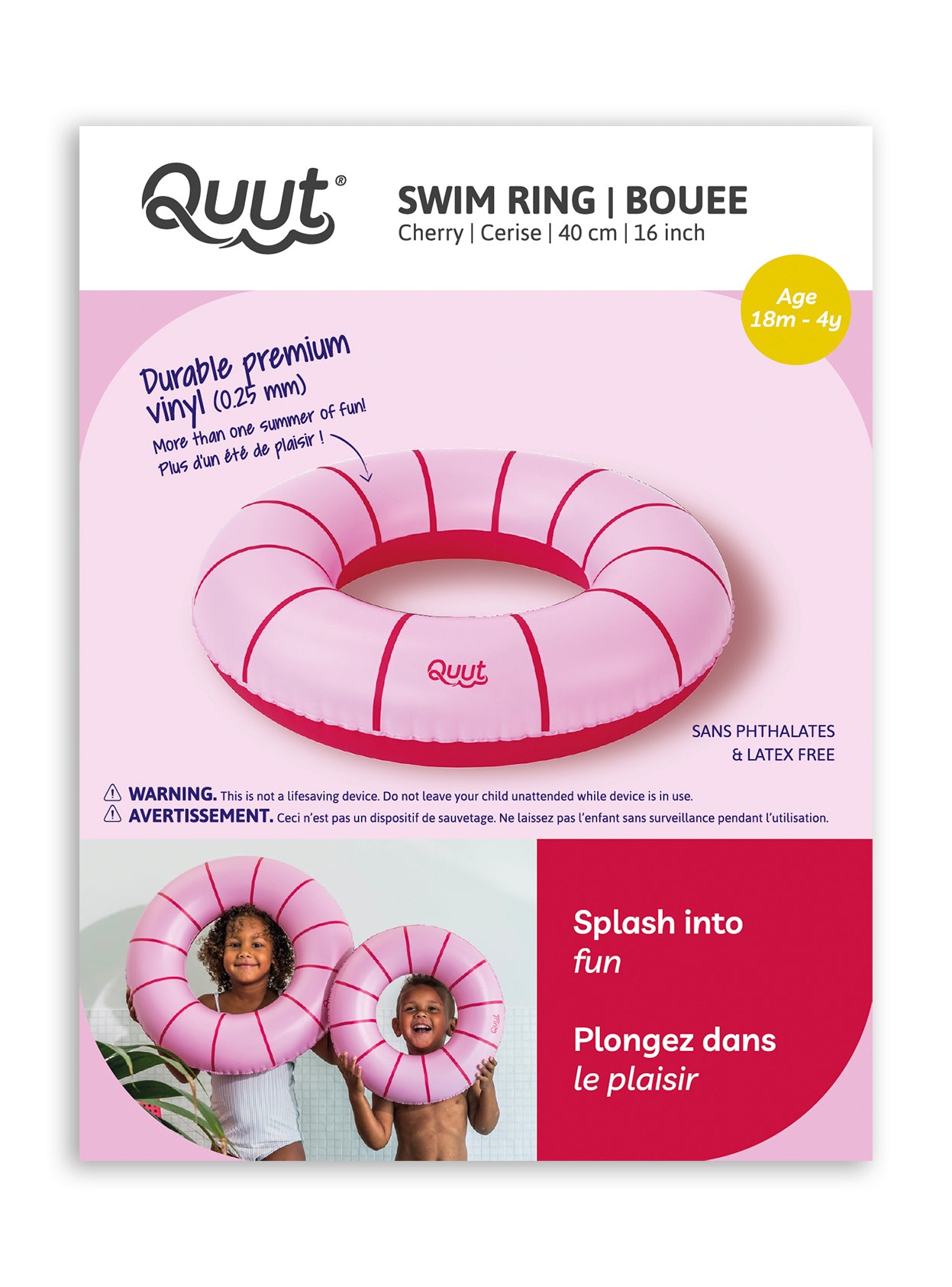 Quut Swim ring 40cm - Cherry