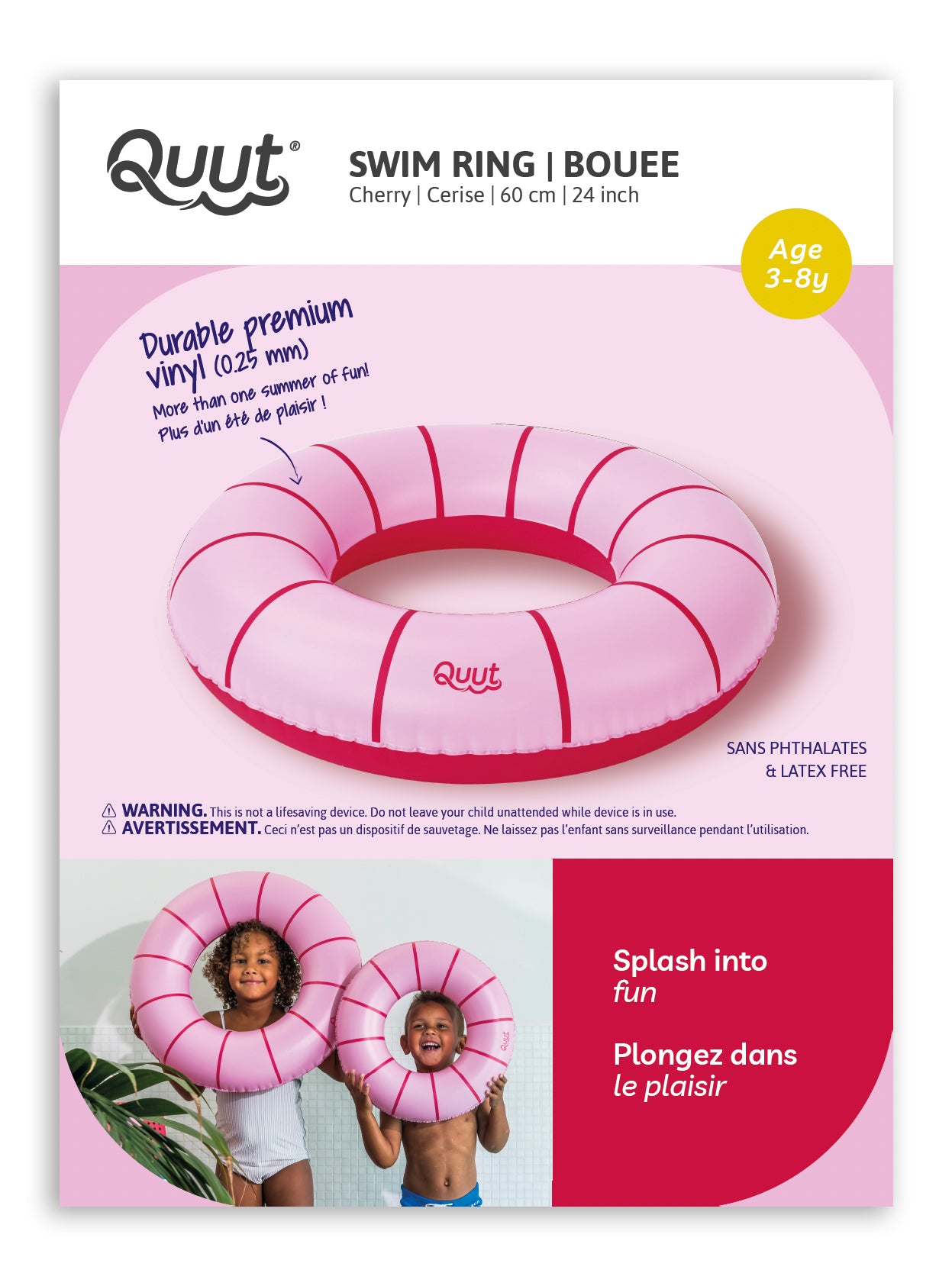 Quut Swim ring 60cm - Cherry