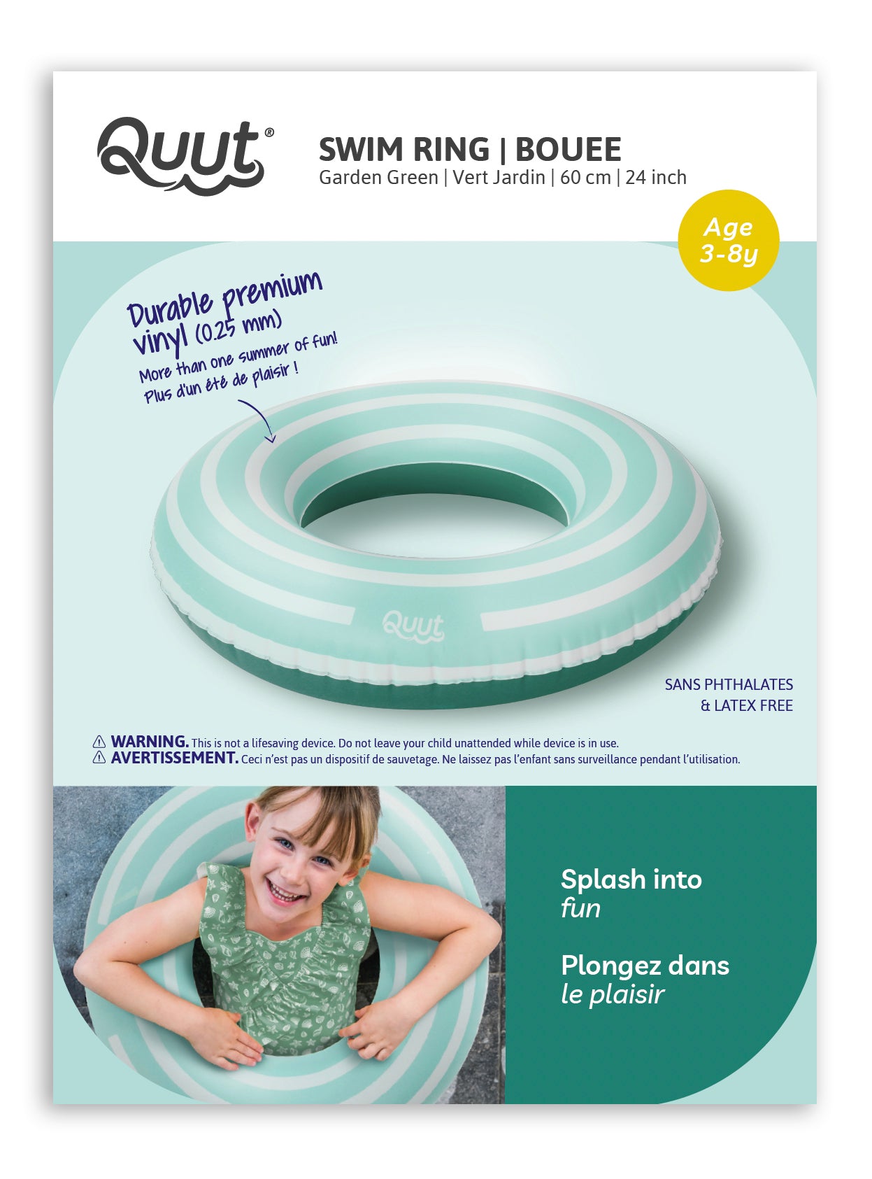 Quut Swim ring 60cm - Garden Green