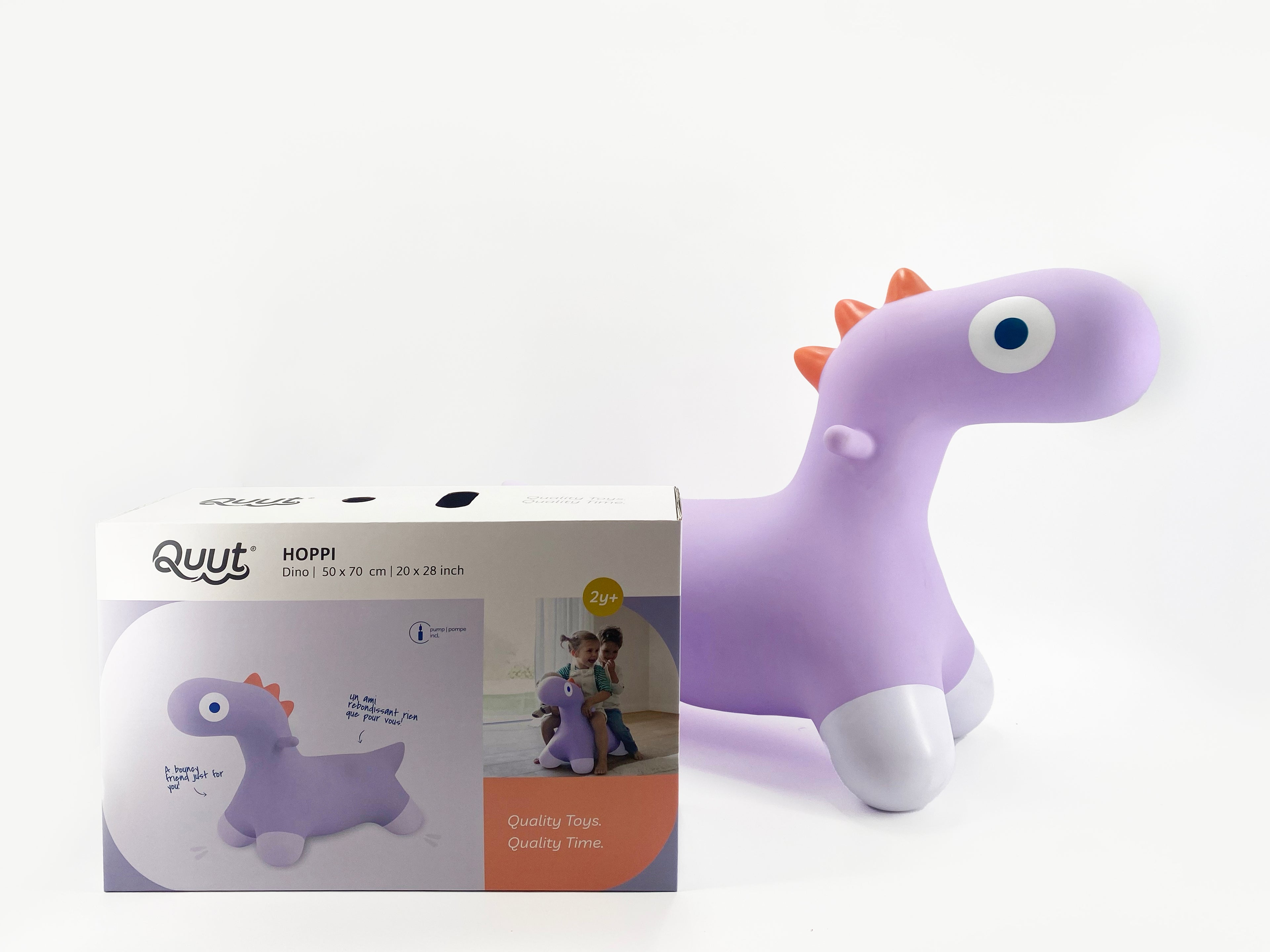 Quut Hüpfball Hoppi - Dino - Lavender