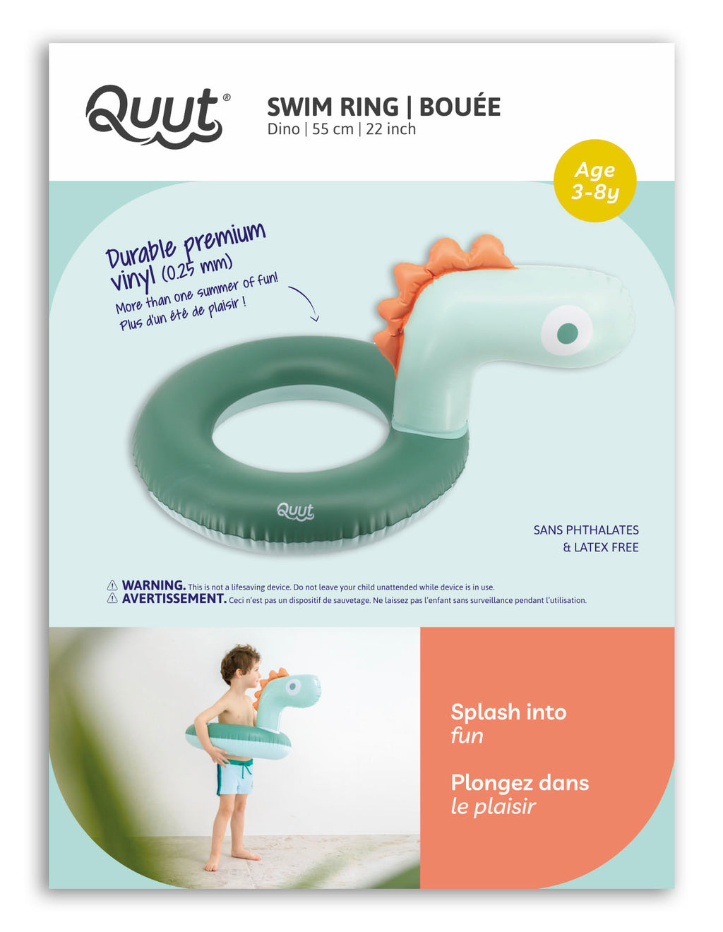 Quut Swim ring Dino 55cm