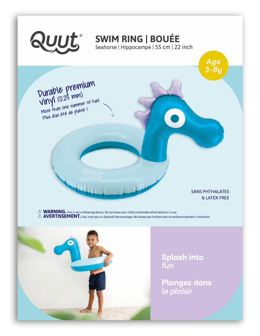 Quut Swim ring Seahorse 55cm