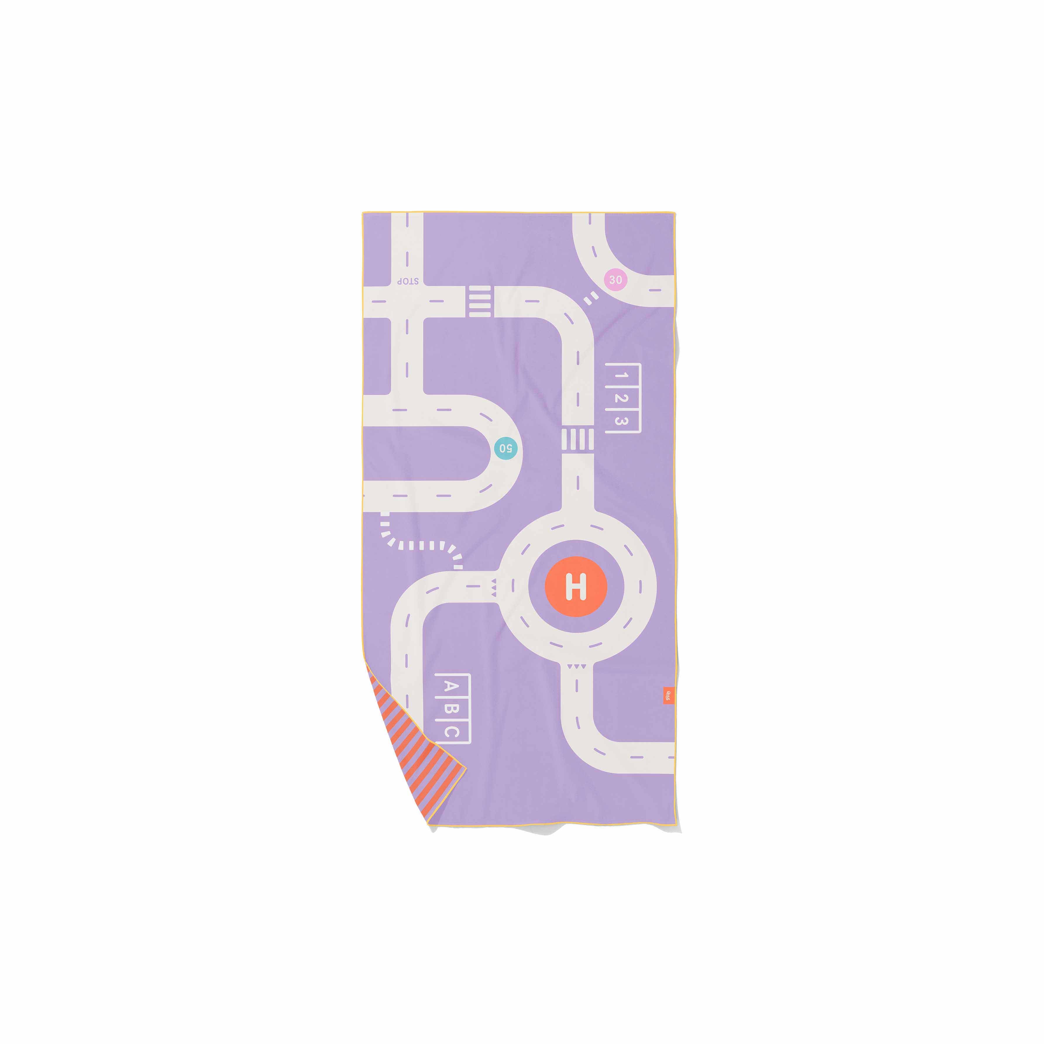 Quut PlayTowel M (140 x 70cm) -  Road Lavender