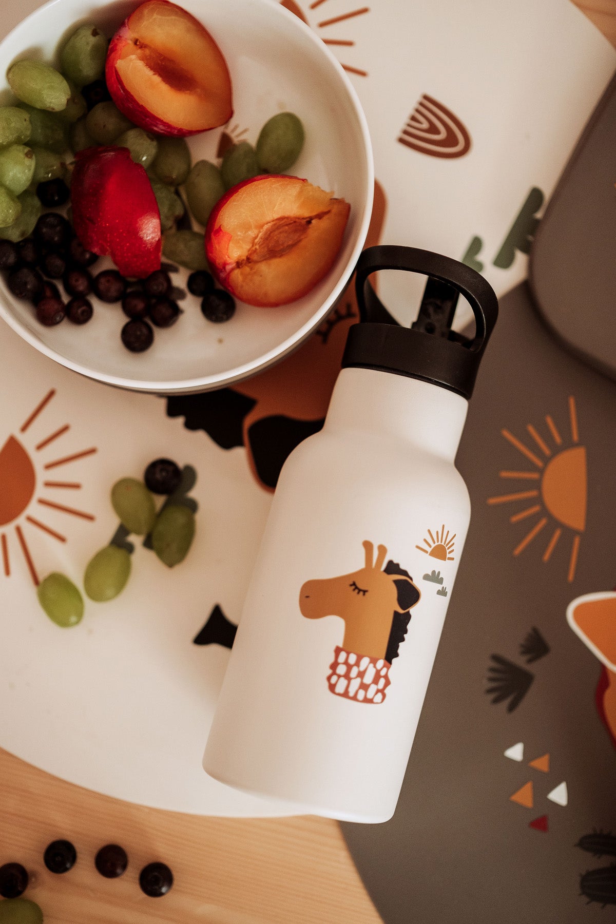 Kikadu Trinkflasche Giraffe Natur