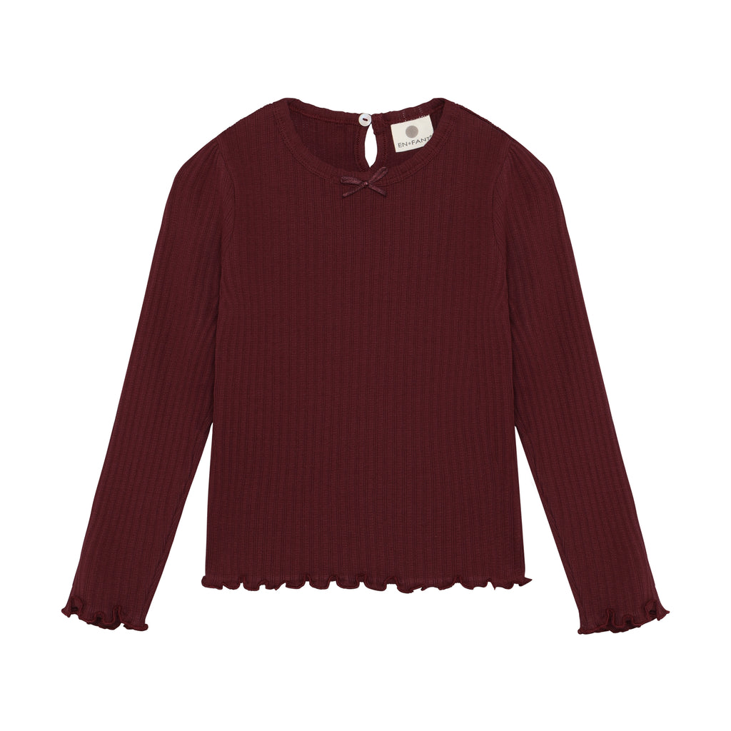 En Fant T-shirt LS Pointelle
