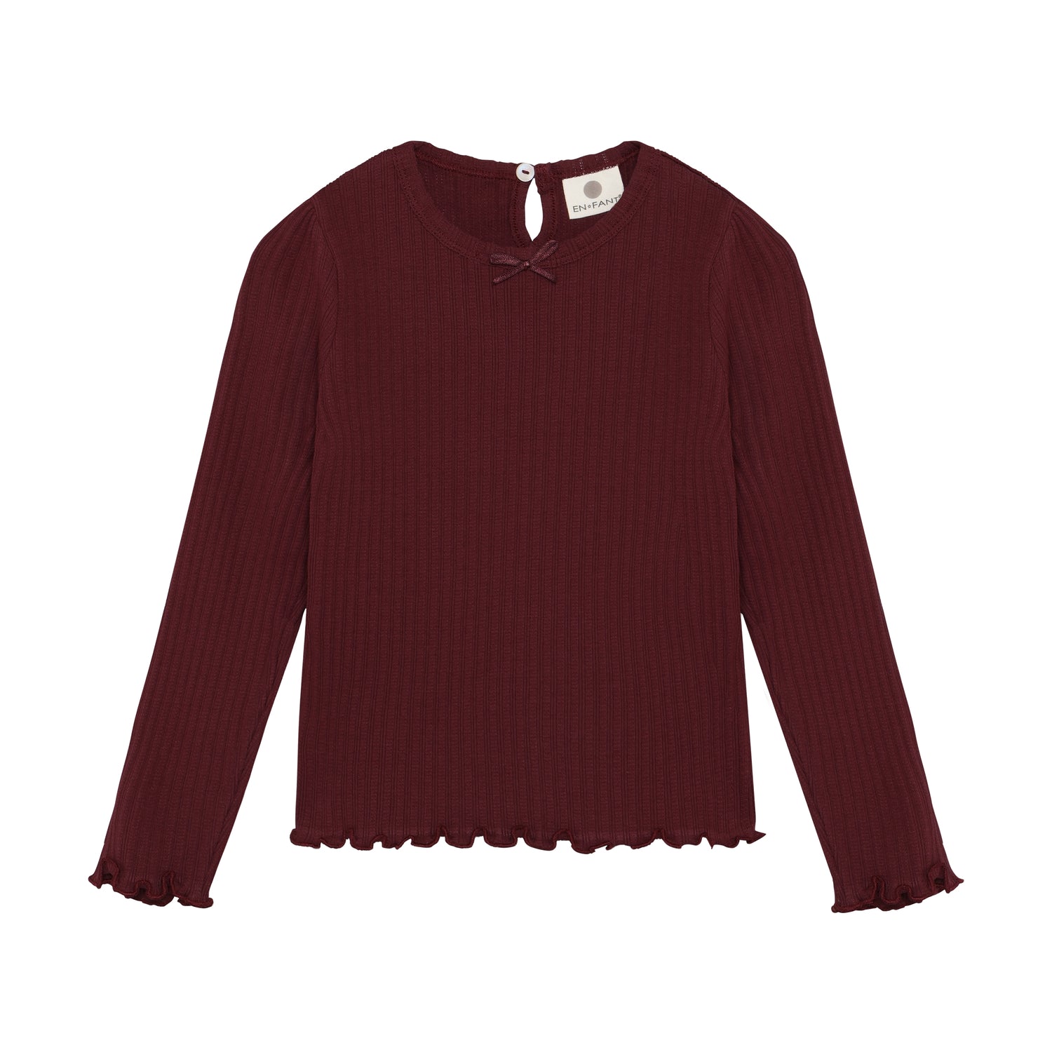 En Fant T-shirt LS Pointelle