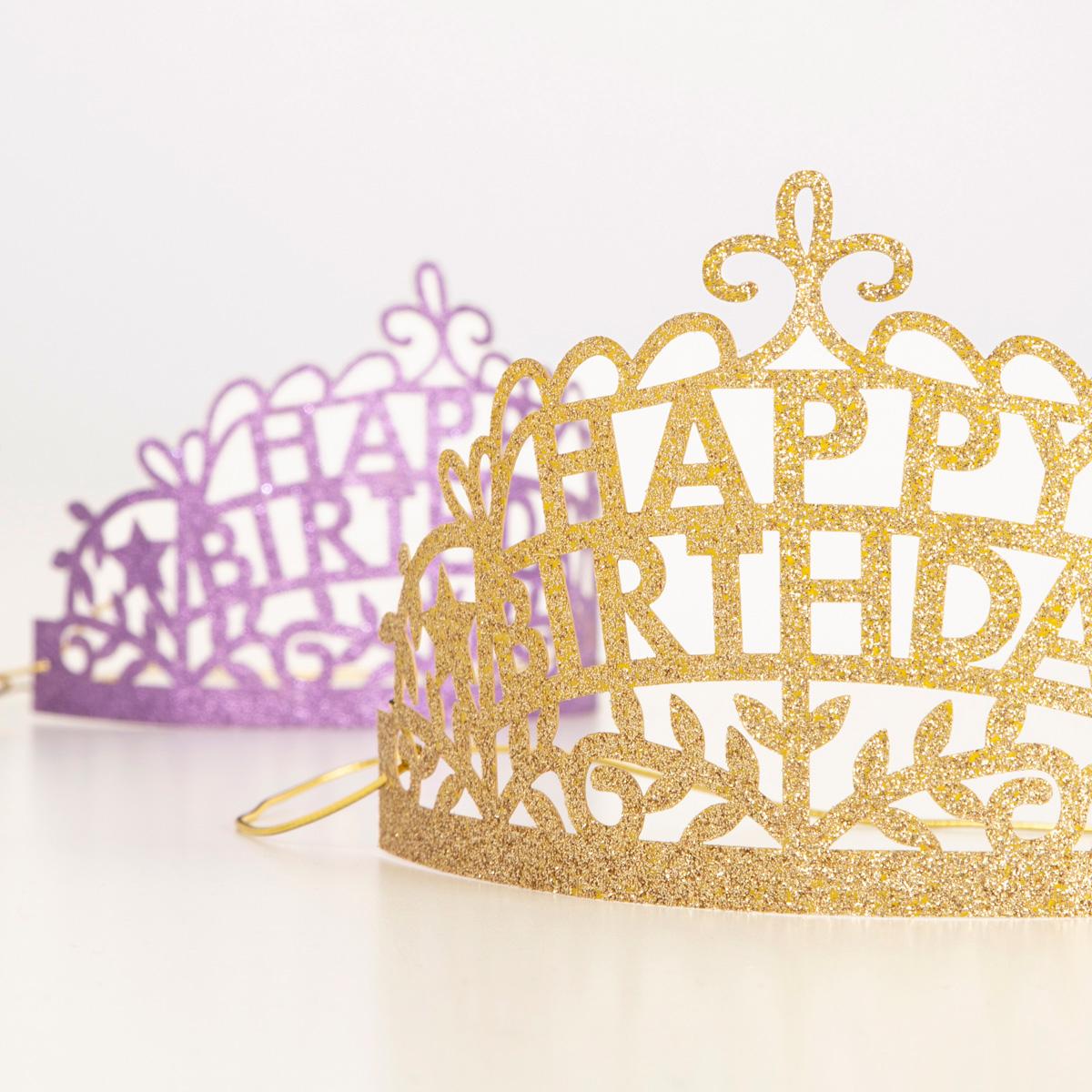 Meri Meri Diademe Happy Birthday (8 Stück)