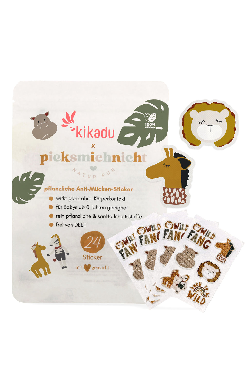 Kikadu pieksmichnicht Anti-Mücken-Sticker