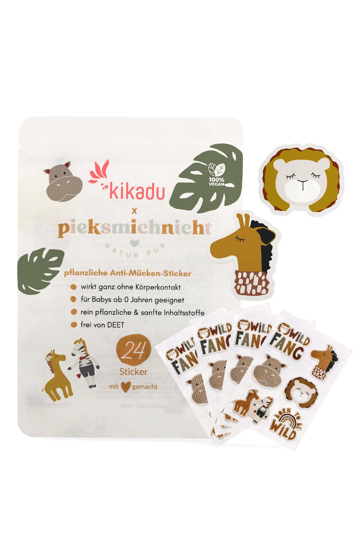 Kikadu pieksmichnicht Anti-Mücken-Sticker