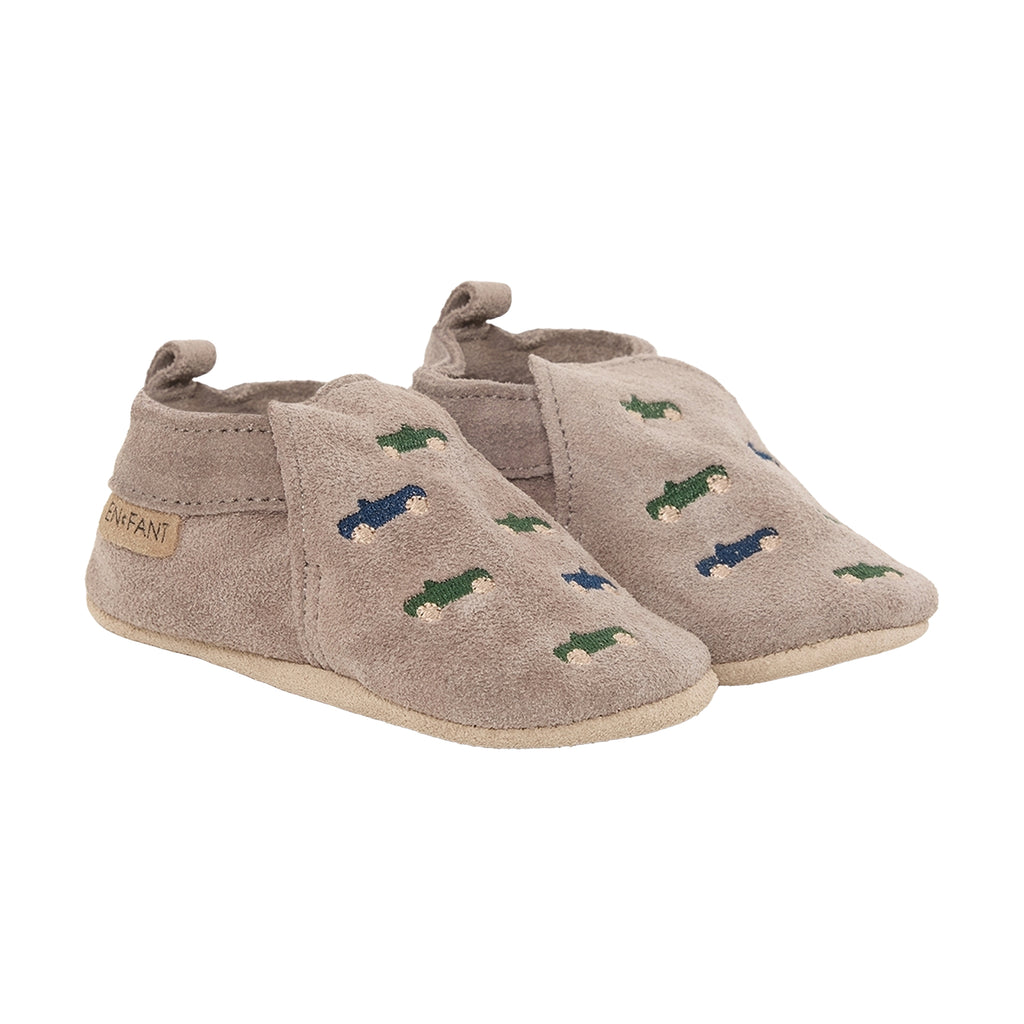 Enfant Slippers Suede Emb.