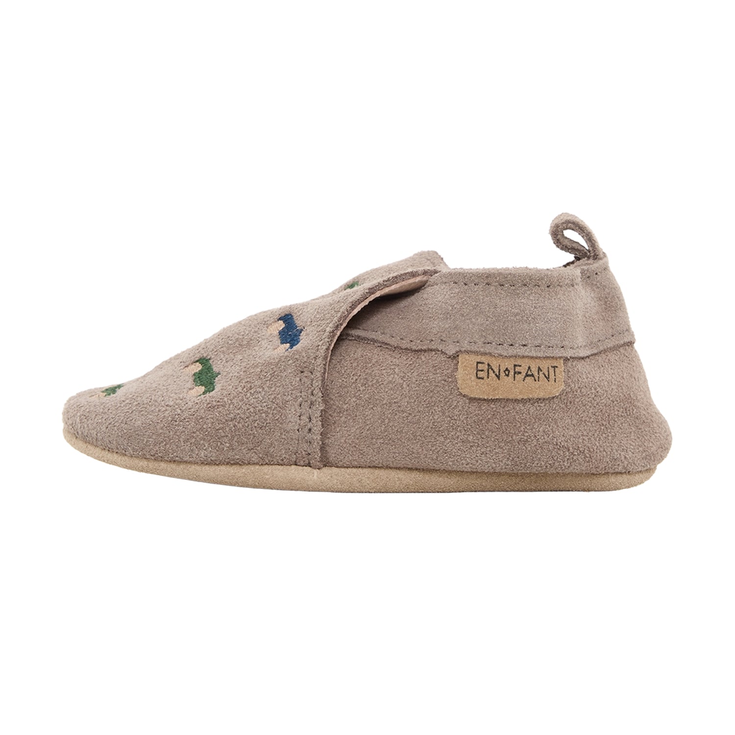 Enfant Slippers Suede Emb.