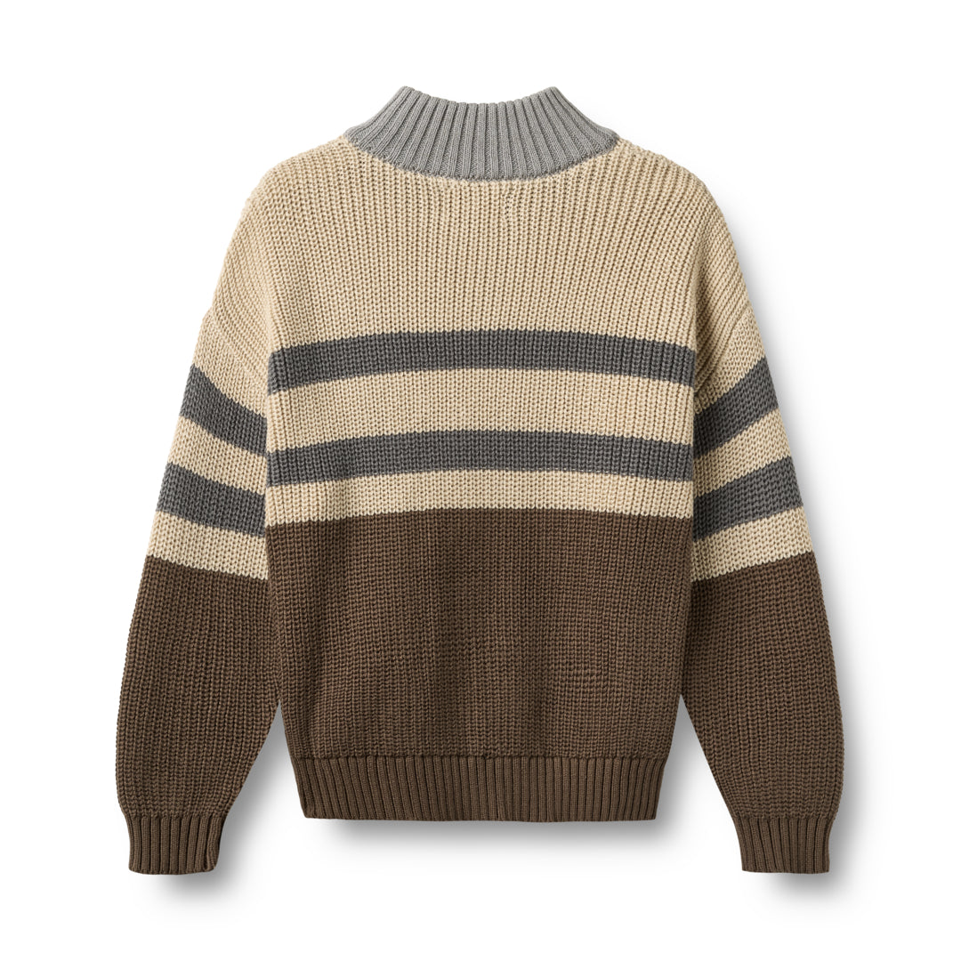 Wheat Half zip Jumper L/S Simo Strickpulli