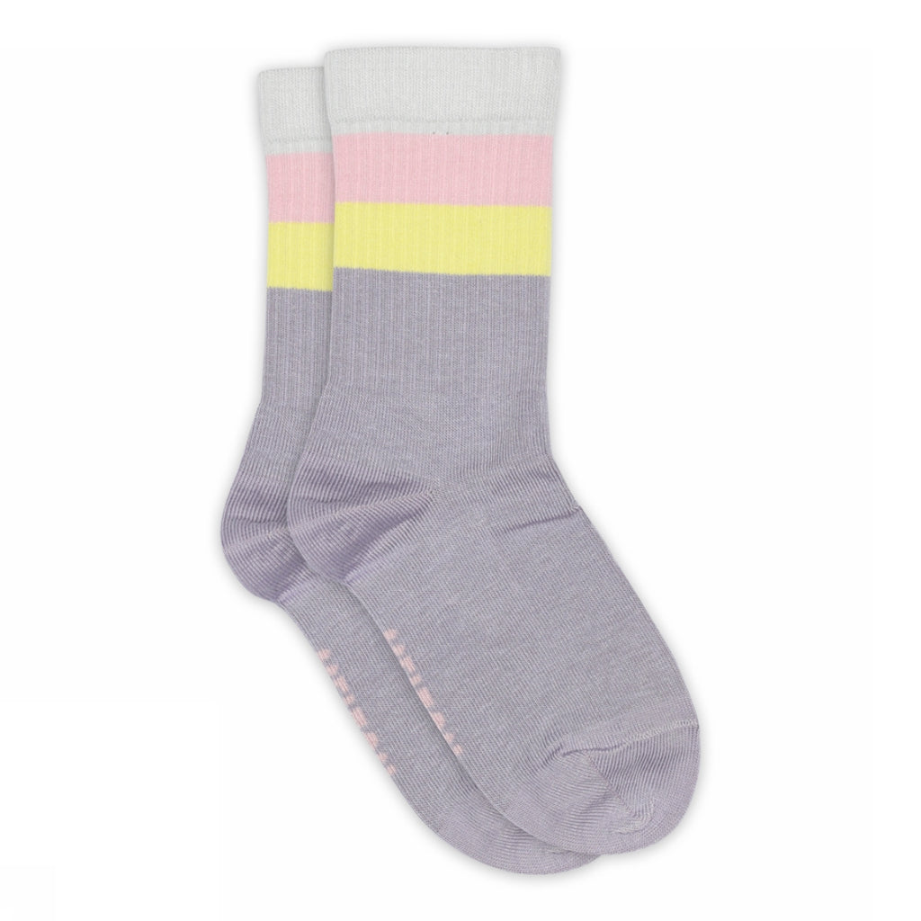 Melton Socken mit breiten Streifen