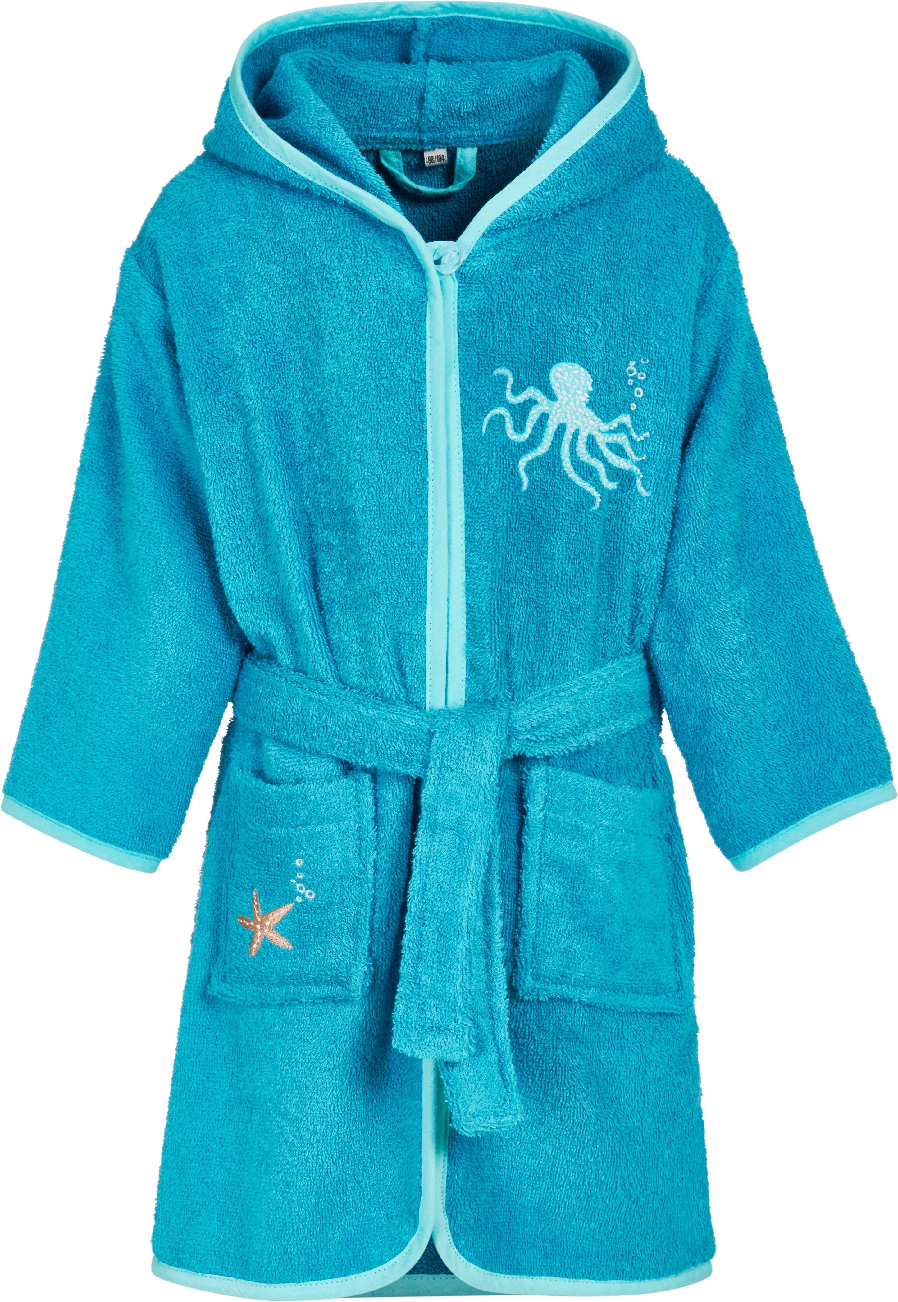 Playshoes Frottee-Bademantel Meerestiere