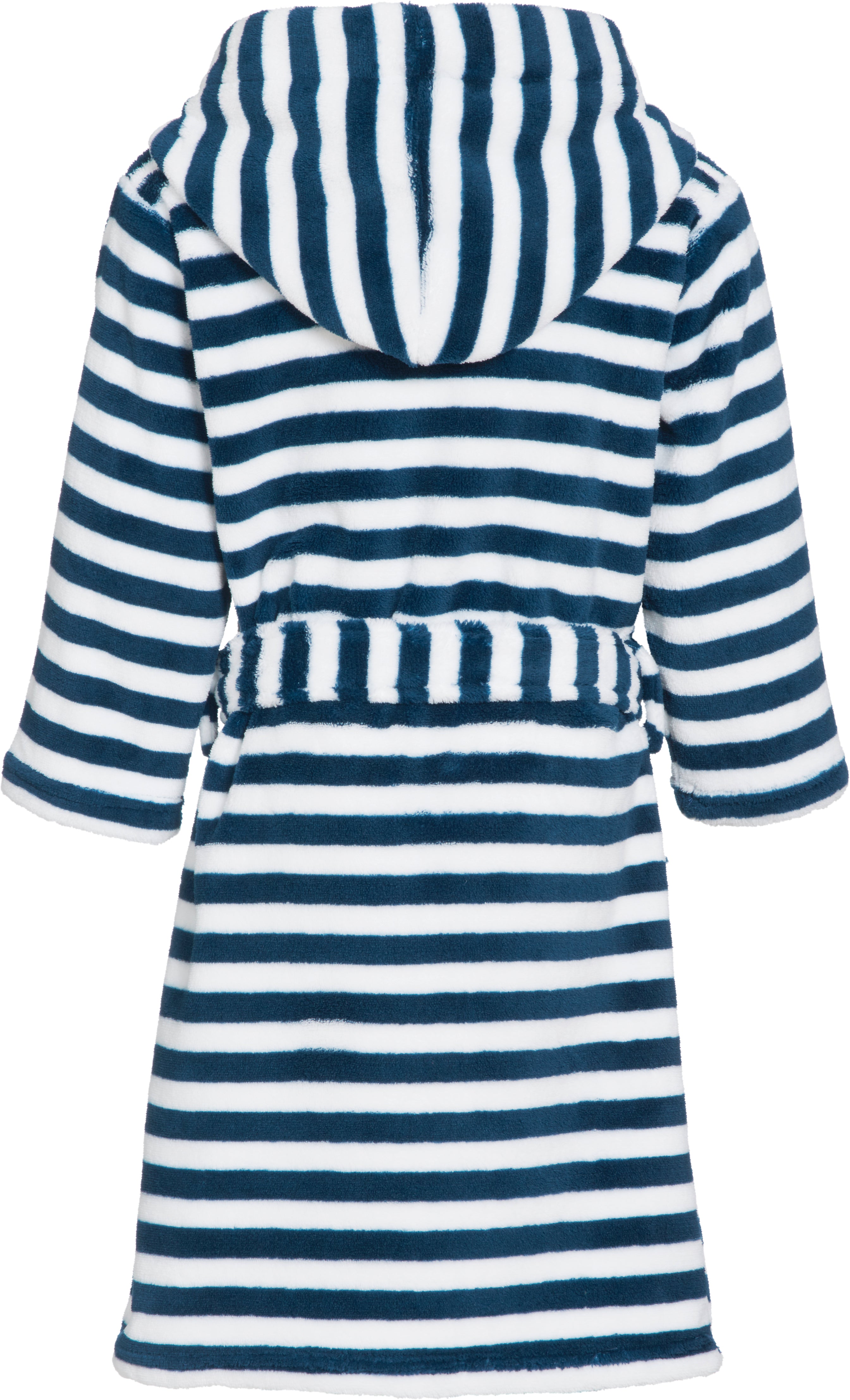 Playshoes Fleece-Bademantel Ringel maritim