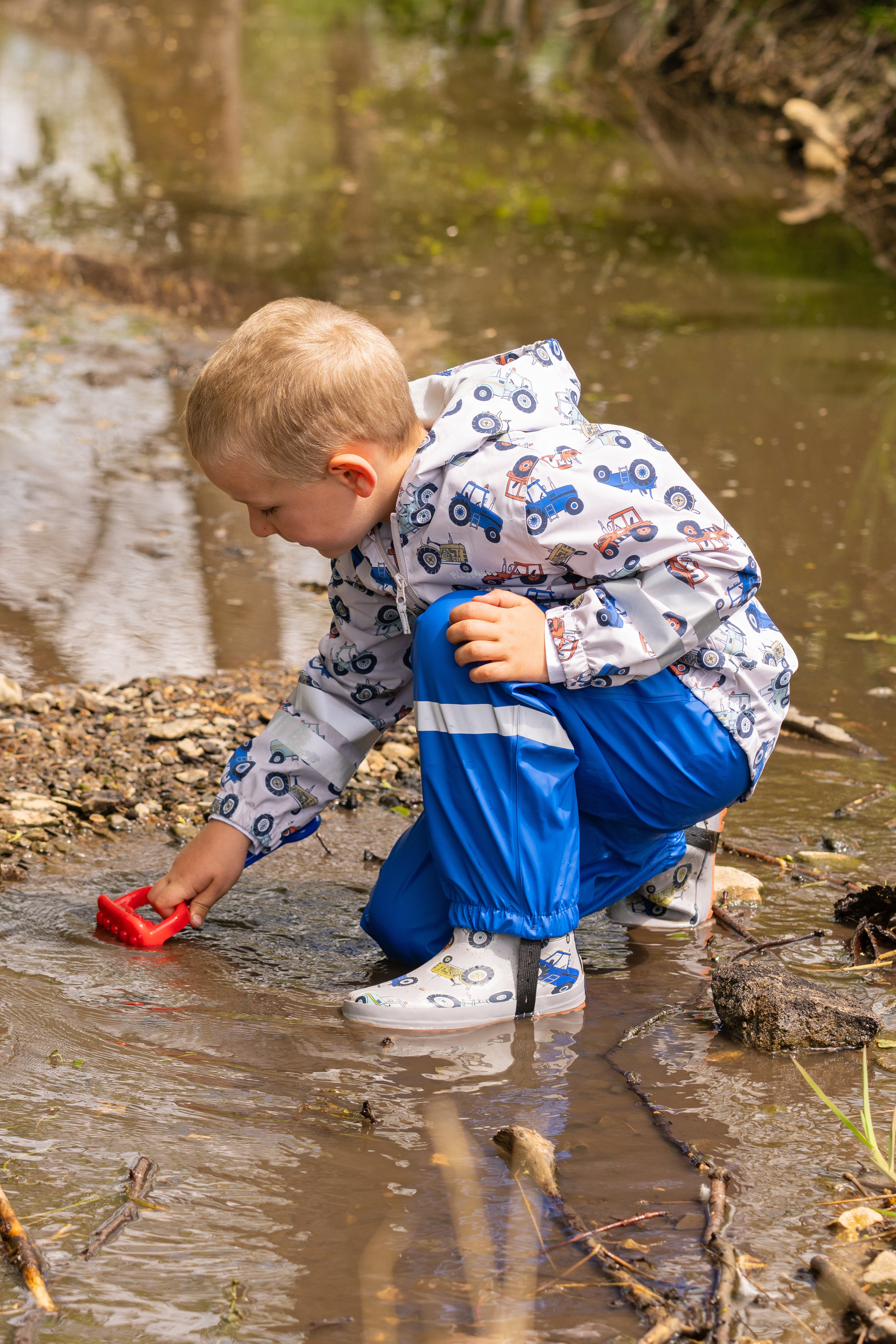 Playshoes Outdoor-Jacke Traktoren