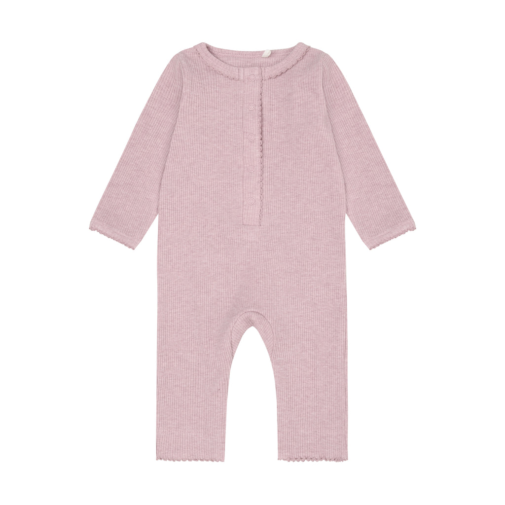 Fixoni Romper LS Melange Rib