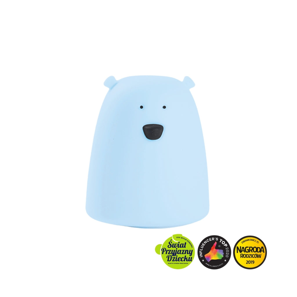 Rabbit & Friends Bear Lamp Small  Blue