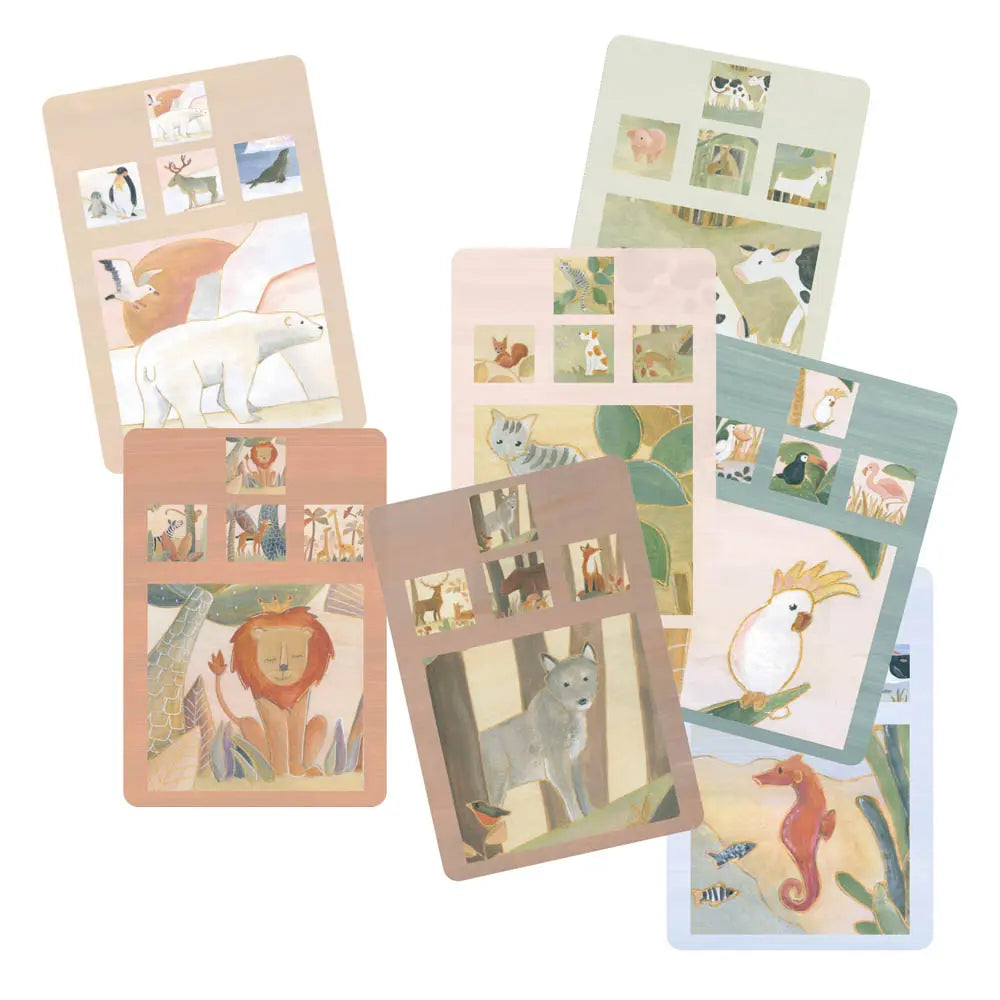 Egmont Toys FAMILIENQUARTETT TIERE