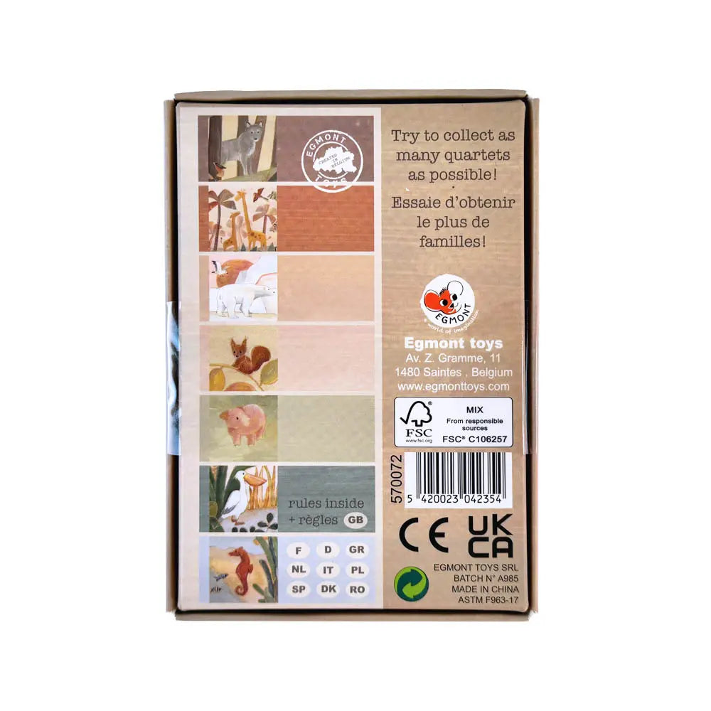 Egmont Toys FAMILIENQUARTETT TIERE