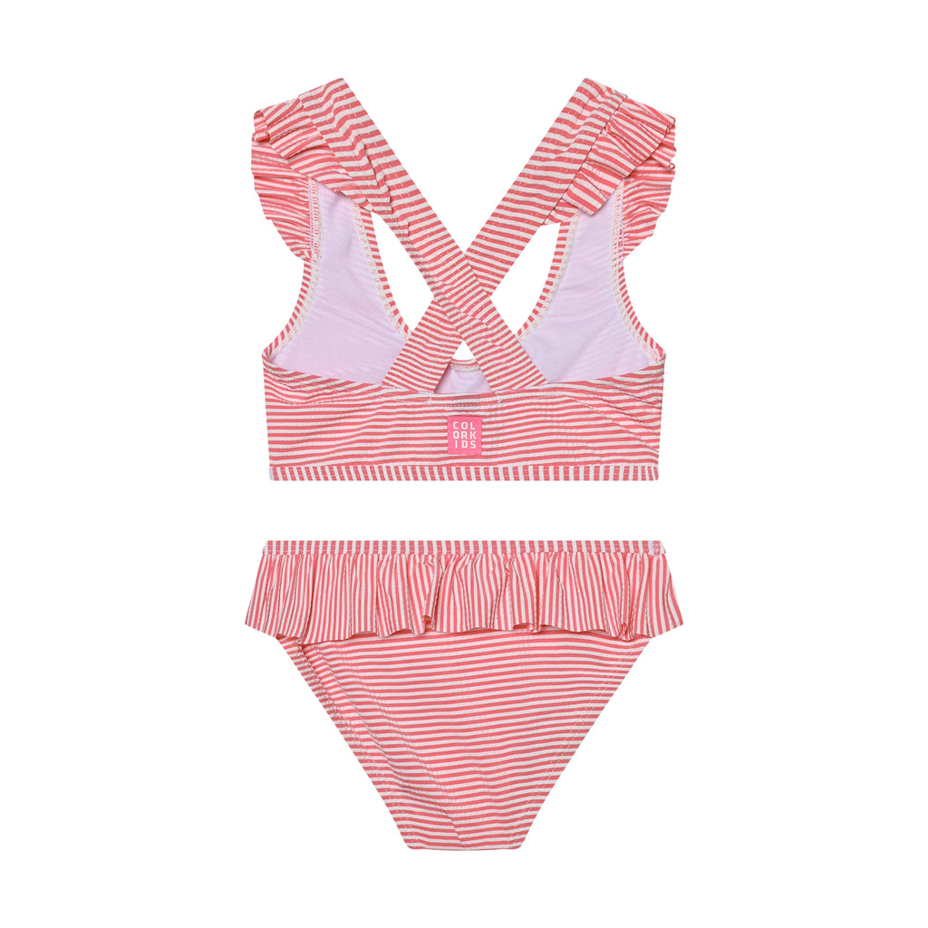 Color Kids Bikini W. Skirt, Seersucker