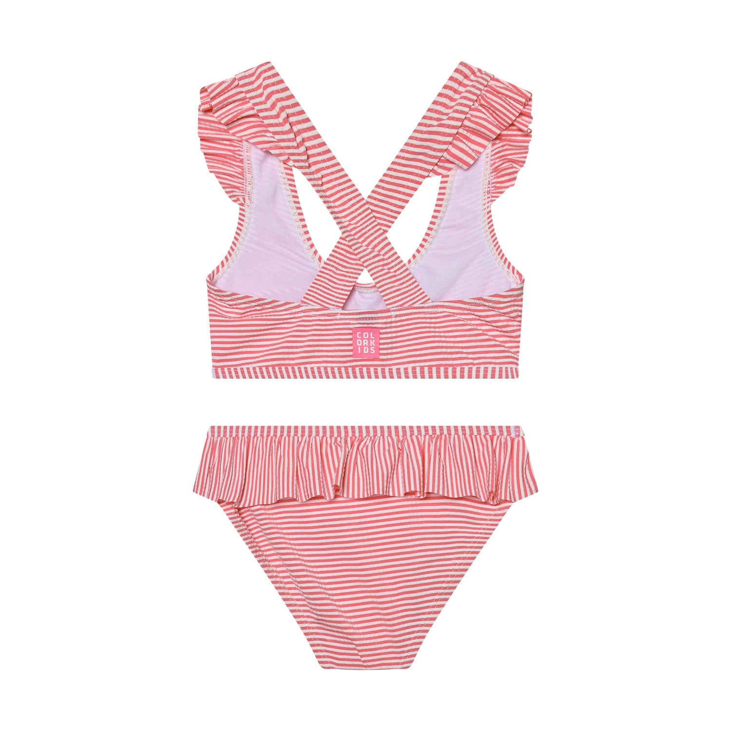Color Kids Bikini W. Skirt, Seersucker