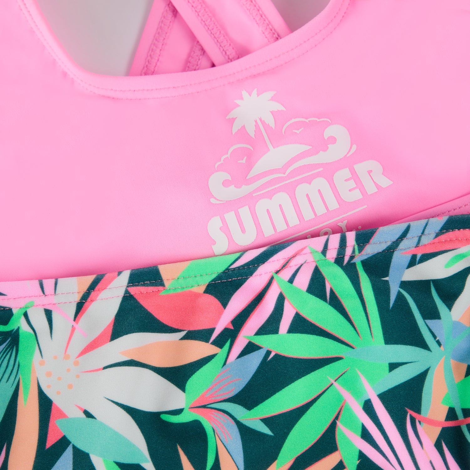 Color Kids Bikini W. Front Print & AOP