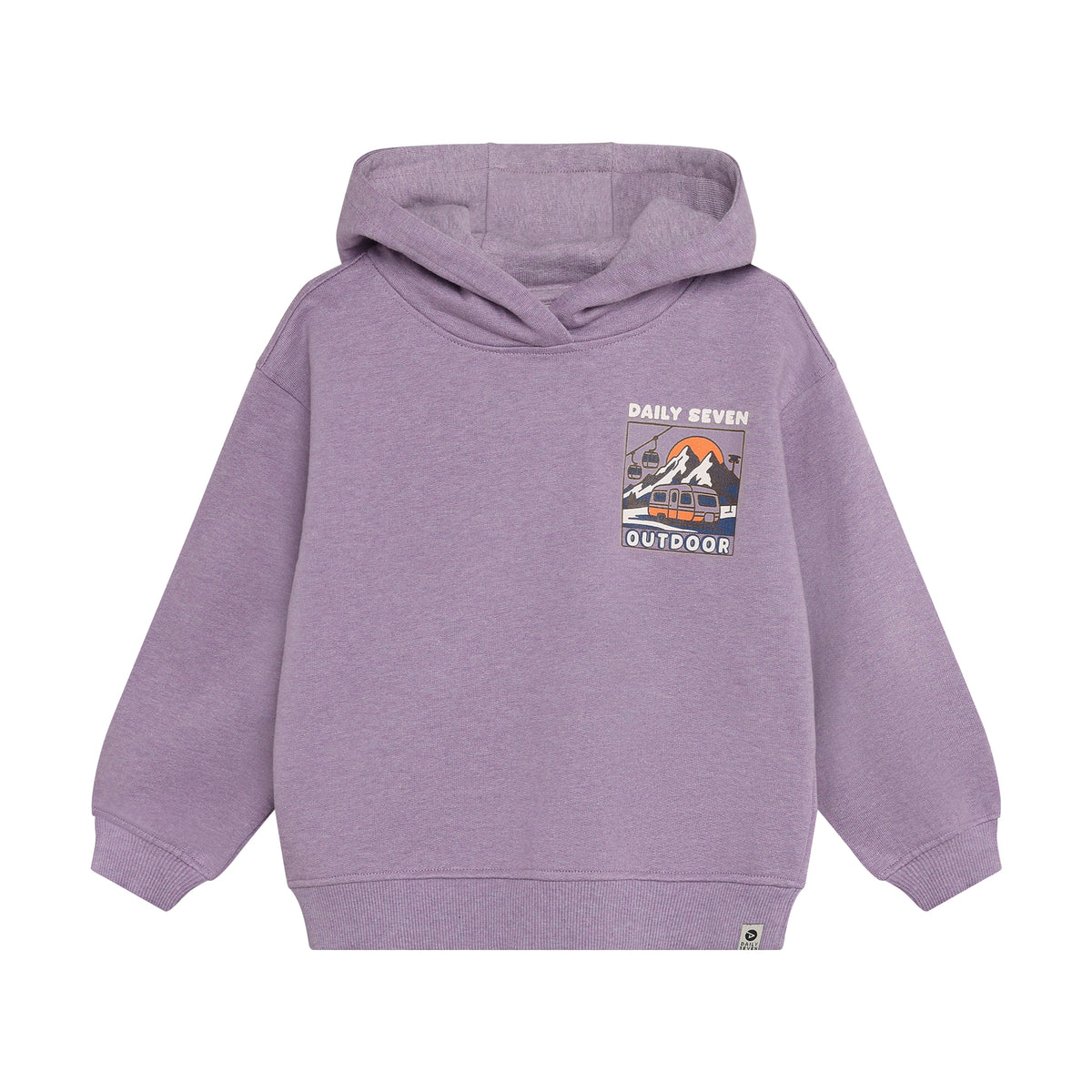 Daily Seven Oversized Hoodie Chest Print